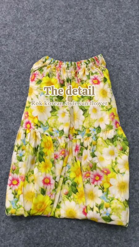 rok bunga2 mikin hari cerah besty#rokkoreanstyle #rokbunga