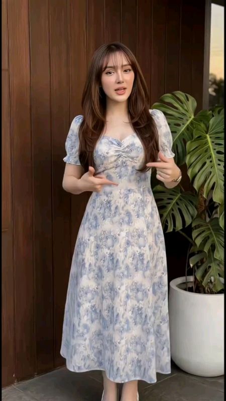 long dress korea #ShopeeFashionHaul #RacunShopee #ShopeeCOD #ViralDiShopeeVideo #longdress #dresskorea #koreanstyle #dresswanita