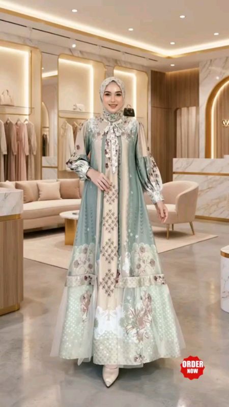 dress gamis silk motif #dresgamiskekinian #dresgamissilk #dresswanita #shopeevideo #ShopeeLook #ShopeeCOD #spullbawaberkah