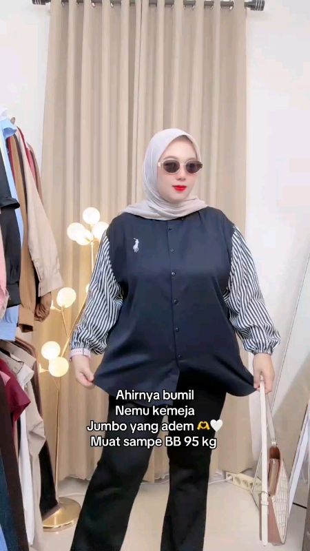 Atasan kemeja Wanita Kombinasi Oversize#atasan#atasanwanita#atasanwanitamurah#kemeja#kemejaoversize