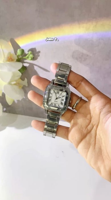 Jam tangan rantai wanita elegant tampil mewah dan berkelas ✨💖#DiskonRacunShopee #wibgajian #fyp #jamtangan #jamrantaiwanita #checkoutsekarang