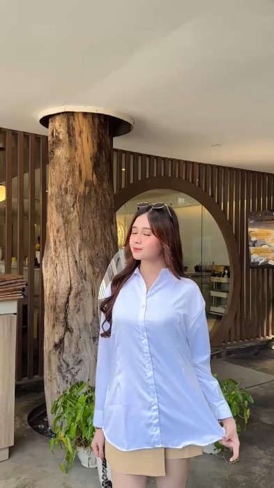 kemeja Formal kerja ospek untuk fahsion jalan jugaa oke banget nih 🥰 #kemejaputih #kemejawanitaputih #kemejaformalwanita #kemejakerjawanita