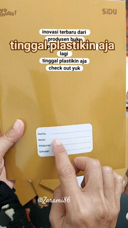 tinggal plastikin aja#bukutulis #bukusekolah#bukusampulcoklat #bukutulissidu#bukutulissidu40lembar #bukusidusampulcoklat #bukusidu38lembarisi10