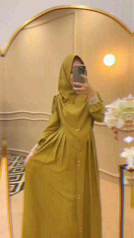 Gamis Mawa'dah Syar'i set hijab. #gamiswanita #BadaiTapiBudget #GakNyeselBeliIni #ShopeeLook #ShopeeFashionHaul #ViralDiShopeeVidio #bajusyari