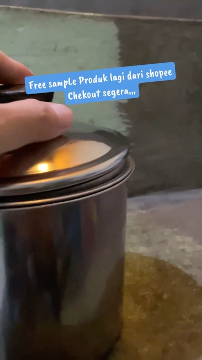 Dapur jadi aesthetic  dengan harga termurah #oilpotsaringanminyak #oilpotstainlesssteel #oilpotmurah #shopeevideo #freesample