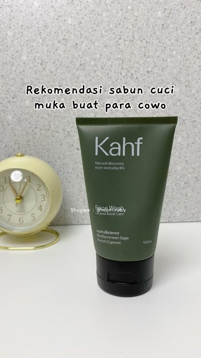 Rekomendasi sabun cuci muka buat cowo #RacunShopee #SpillRacunShopee #Diskon50Persen #goldentick #KahfFaceWash #kahf
