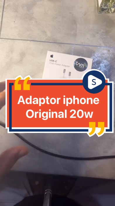 Adaptor iPhone original 20w #PejuangRupiah #BadaiTapiBudget #SpillRacunShopee #RacunShopee #ShopeeFashionHaul#ShopeeCOD #ViralDiShopeeVideo