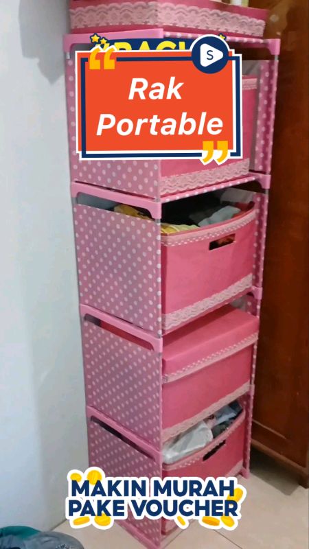 Rak Portable 4 susun #ViralDiShopeeVideo #shopeevideofeed #ShopeeRamadanLook #GakNyeselBeliIni #Cashback40Persen #ShopeeFashionHaul #ShopeeBeautyHaul