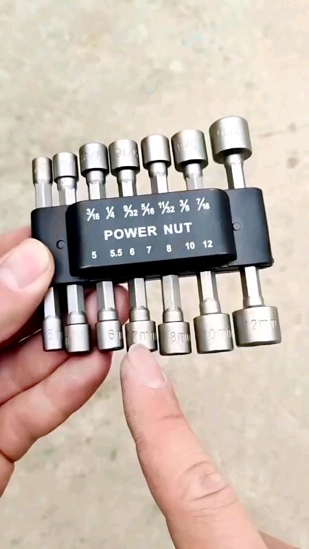 Kunci Sok Mata Bor Hex Nut Driver Set #RacunS...