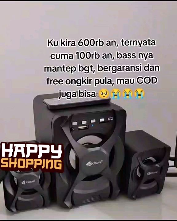 Cuma 100 ribuan dah dapet speaker sekeren ini,,,,  #racunshopee #fyp #yukdicekout #shopeevideo #