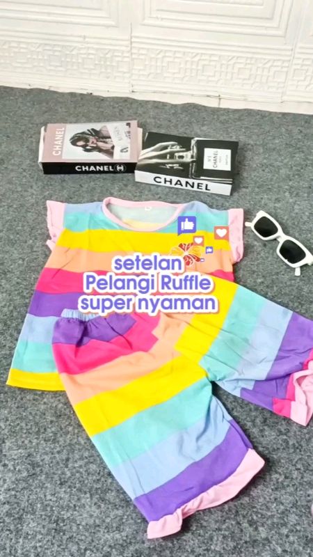 setelan anak pelangi #ShopeeLook #ShopeeFashionHaul #FashiondiShopee #fashionanak #RacunShopee #SpillBawaBerkah #ShopeeCOD @nr_store88
