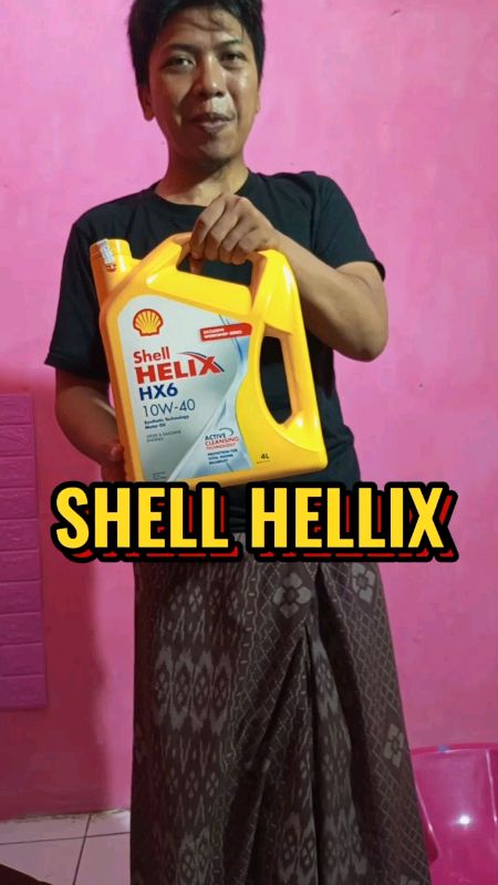 Oli Shell helix HX6 10W40 4L 4000ml #olishellhelix #olimotor #olimesin #olimobil #olimobilmurah #shellhelix #shellhelixhx5 #shellhelixhx6 #hx7 #cod