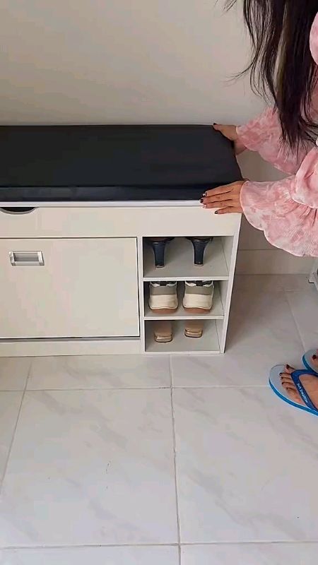 Rak Sepatu Duduk Sofa / Rak Sepatu / Rak Sepatu dan Bangku MultifungsI/ Lemari Sepatu Dengan Dudukan Sofa #WardahGlowGoals #racunshopeecheck