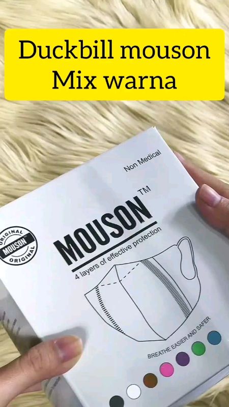 MASKER DUCKBILL MOUSON 50PCS 4PLY #masker #maskerduckbill #Maskerduckbill50pcs #maskerwarnawarni #maskerduckbillmouson #RacunShopee #ShopeeCOD
