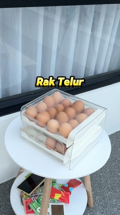 Dapur jadi lebih rapi dan estetik banget kalau dirumah ada rak telur 2 susun seperti ini. #raktelur #raktelursusun #raktelurestetik