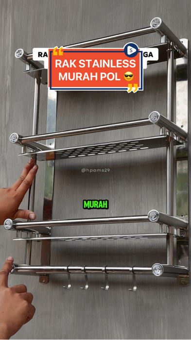 GARA” RAK INI DIMARAH IBU DIKIRA MAHAL 😭😄 #rakstainless #rakkamarmandistainless #rakstainlesssteel #RacunShopee #SpillRacunShopee #GakNyeselBeliIni