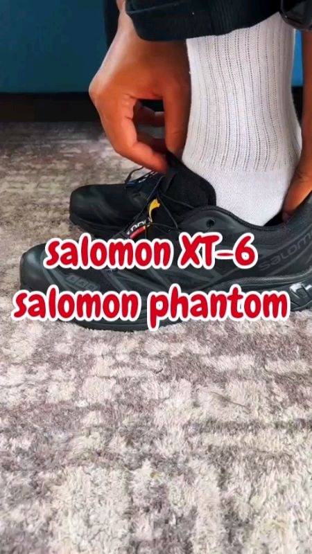 wajib punya niih #sepatu #sneakers #salomon #salomonxt6 #salomonxt6blackphantom