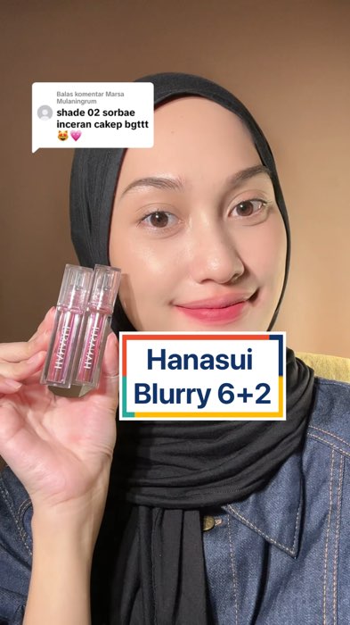 Warnanya pinkish seger🩷 #hanasuinextlevel #hanasuiblurrytint #RacunShopee #racunfujira