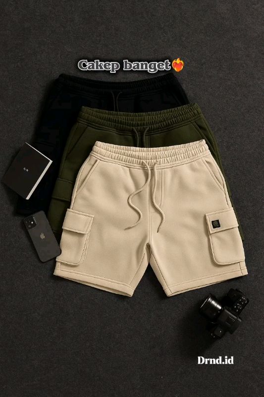 3 Pcs Celana Cargo Pendek Pria #celanapendekmurah #celanapriapendek #pashionpria #belanjadishopee
