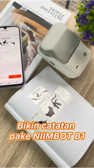 buat catatan ga perlu repot-repot lagi karna ada label printer NIIMBOT B1 🥰 #NIIMBOT #Niimbotb1 #niimbotindonesia #labelprinter #labelmaker