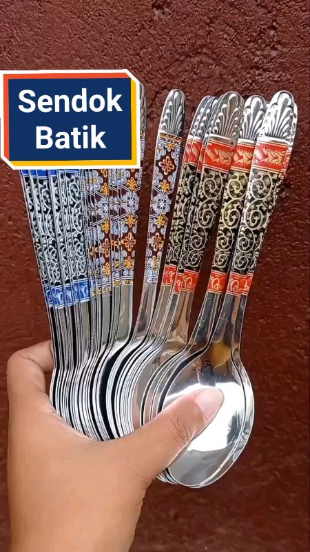 Sendok Motif Batik 60pcs #sendokmotif #sendok60pcs #sendokbatik #fyp