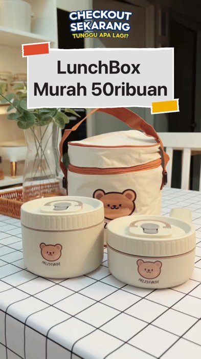 LunchBox Thermos #lunchboxmurah #lunchbox #thermosstanlees #lunchboxanak #ViralDiShopeeVideo #SpillBawaBerkah #SpillRacunShopee #RacunShopee