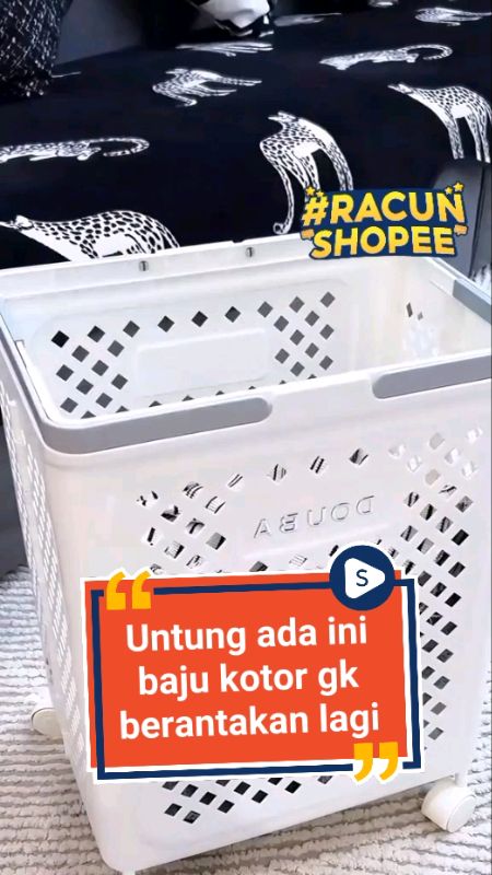 keranjang Londry, keranjang pakaian lipat  #keranjanglipatbajukotor #racunshopeee #ViralDiShopeeVideo #keranjanglaundry #keranjangpakaiankotor