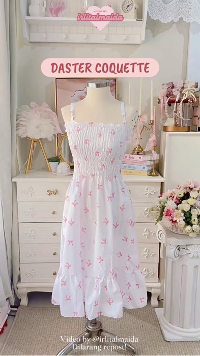 Daster terlucu dan murah banget 30ribuan aja?! 🥹🎀🩰 #racunalma #daster #homedress #ViralDiShopeeVideo #coquette #baju #rumah