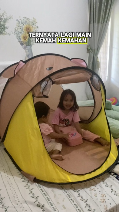 Tenda anak otomatis lucu #tendaanak #tendaanakkarakter #tendaanakviral
