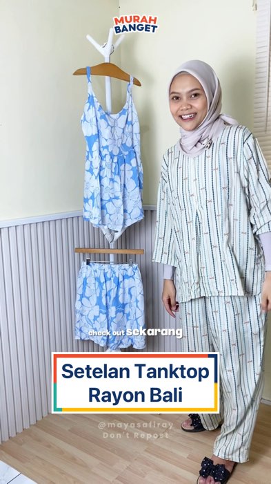 Setelan Tanktop Rayon #RacunShopee #Diskon40RB  #SpillRacunShopee #ViralDiShopeeVideo #ShopeeFashionHaul #setelantanktop #setelanwanita #tanktopwanita