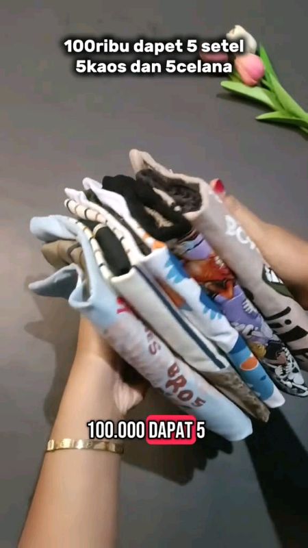 #setbajuanak #100rb5setel #paketbajuanak