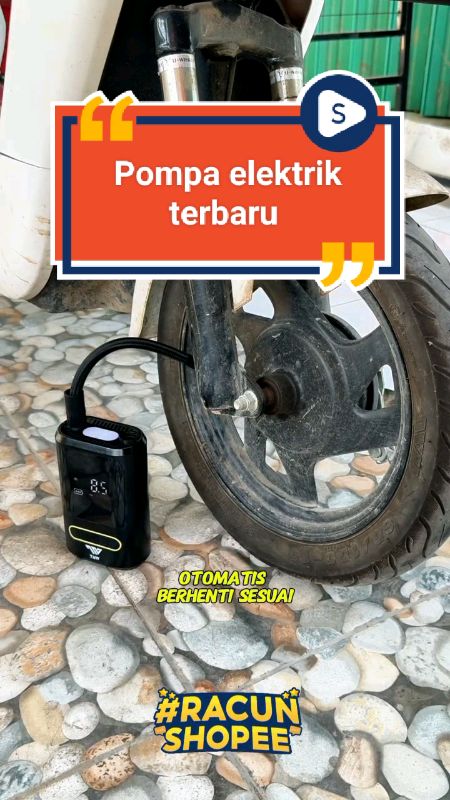 Pompa ban elektrik portable ceck out sekarang!! #pompaangin #pompabanelektrik #portable #tnw #SpillRacunShopee #ShopeeLook #goldentick #PejuangRupiah
