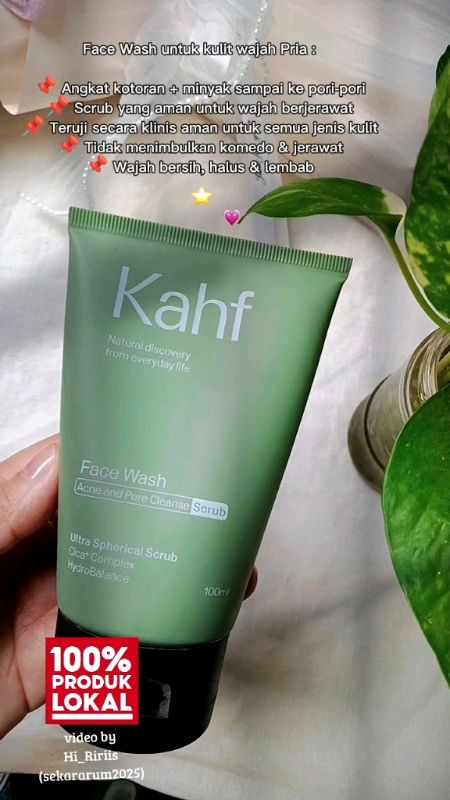 Face Wash Pria, Kahf face wash solusinya🍃 #kahf #kahfacnefacialwash #facewashpria #SpillBawaBerkah #RacunShopeeCheck #shopeevideo #gratisongkir #glow