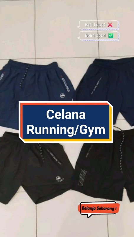 #celanarunning #celanagym #4pcs #RacunShopee
