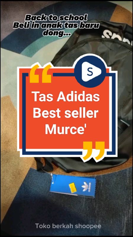 Tahun ajaran baru tas baru dong ☝️#tassekolah #tasanak #tassekolahmurah #tasviral #tasAdidas #adidas#promo  #GratisOngkirRP0 #RacunShopee #ShopeeCOD
