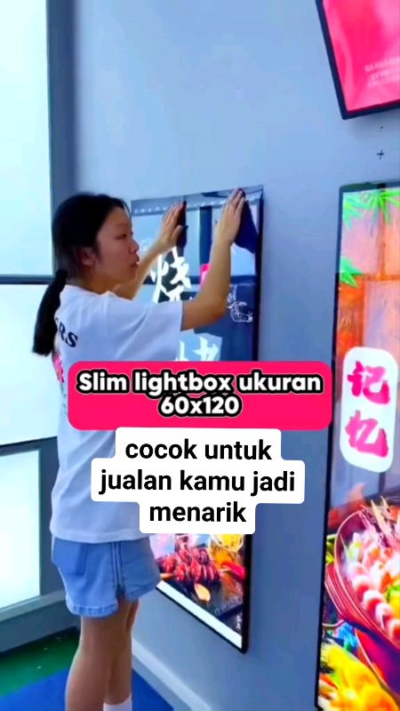 #slimlightbox #slimlightboxled #slimlightboxdinding #slimlightbox60x120 #slimlightboxgratisposter #lightboxled #LedMenuBoard #LedMenuBoarddisplay
