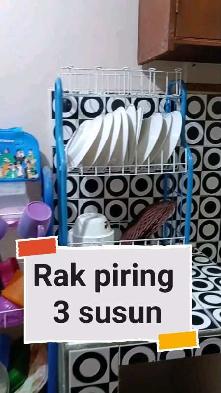 Rak piring 3 susun #rakpiring #rakpiringmurah #rakpiringminimalis #racunshopeee