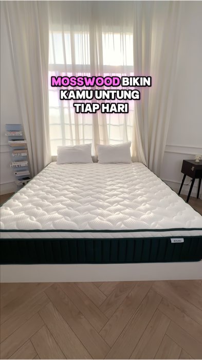 Dapatkan kasur hotel bintang lima berkualitas dengan harga terjangkau!#kasurmosswood #springbed #kasur #kasurdingin #rekomendasikasur