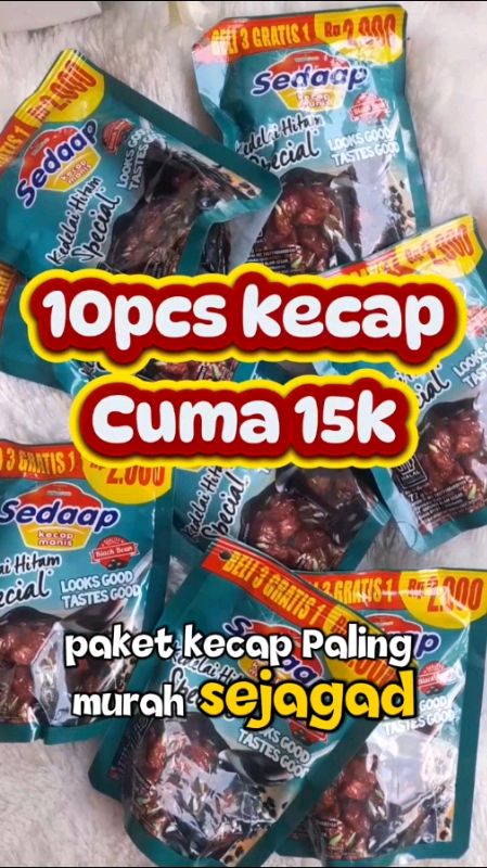 Kecap murah #kecap #kecapsedaap #KecapSachet  #kecapmurah #kecapenak