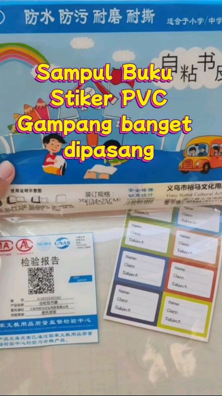 Sampul Buku Stiker PVC #sampulbuku #pelindungbuku #coverbuku #ViralDiShopeeVideo #GratisOngkirRP0 #RacunShopee #PromoNonStop #ShopeeCOD