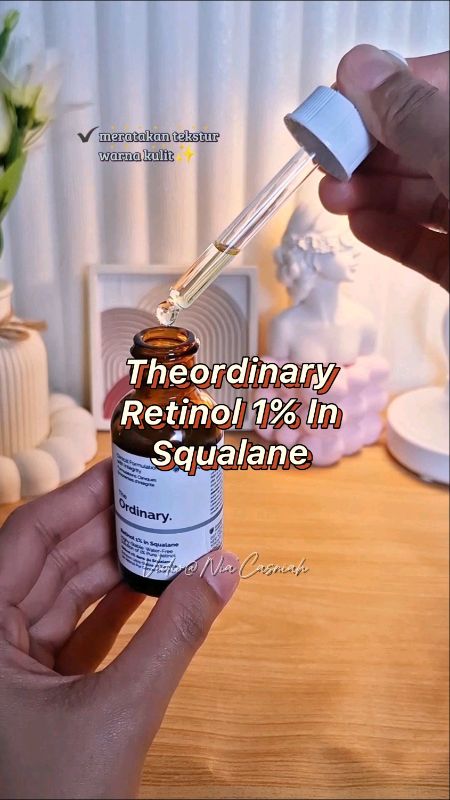 Retinol 1% In Squalane!😍#theordinary #theordinaryskincare #retinol #serumretinol #retinolserum #SpillRacunShopee #ShopeeBeautyHaul #RacunShopee