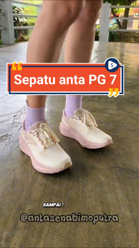 Ringan, empuk, stylish – ANTA PG 7 Travel, teman terbaik di setiap langkahmu #sepatu #sepatuantapg7 #sepaturunning  #sneakers #RacunShopee