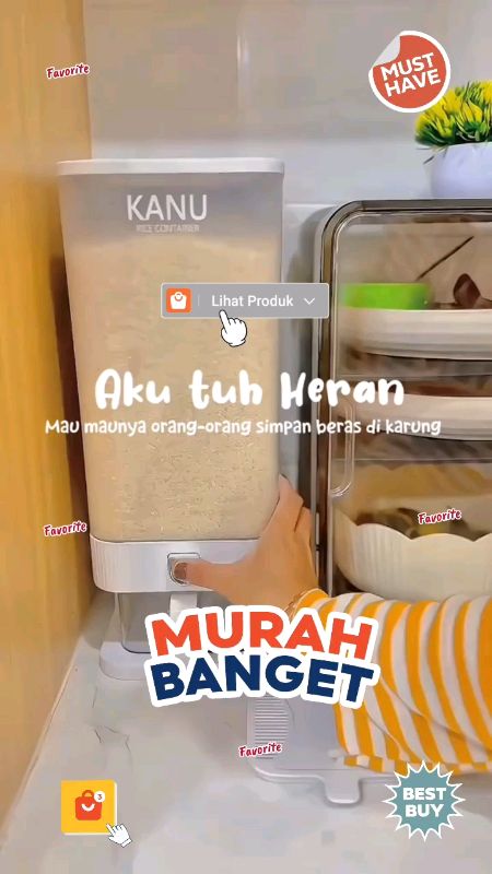 #tempatberas #tempatberasaestetik #dispenserberas #dispenserberasviral #dispenserberasantikutu #ricebox #wadahberas #RacunShopee #RacunShopeeCheck #fy