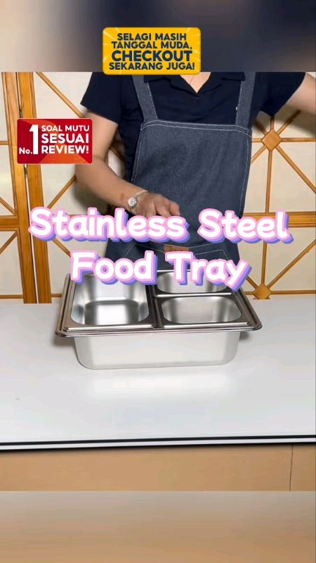 Food tray stainless steel 304🔥 #foodtray #foodtraystainless #PromoNonStop #ViralDiShopeeVideo #DiskonRacunShopee #SpillRacunShopee #ShopeeCOD #viral