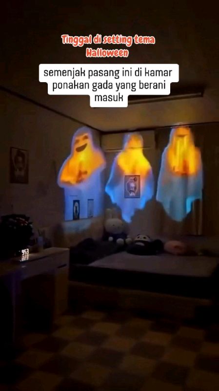 Tinggal Setting Mode Halloween ya Kaka #proyektor #proyektormini #proyektorandroid #priyektormurah #proyektorportable #proyektorviral #RacunShopee #fy