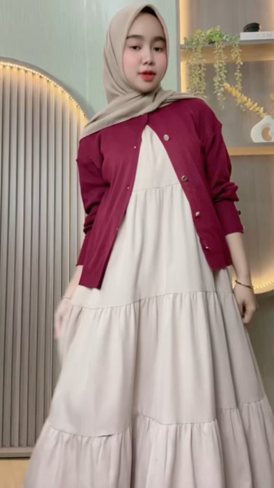 Waaahahahah #ShopeeCOD #innerdress #innerdresstanpalengan #cardiganwanita #cardigankorea #RacunShopee