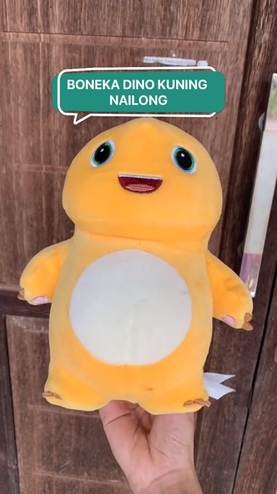 BONEKA DINO KUNING NAILONG #bonekadinokuning #bonekanailonggemoy #bonekadinokuningpremium #nailongdino #RacunShopee #ViralDiShopeeVideo #ShopeeCOD