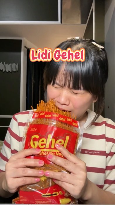 Emang ga bosen bosen nyemilin mie lidi ini #lidigehel #mielidigehel #gehelsnack #gehelmielidi #mielidipedas #apreelonshopee