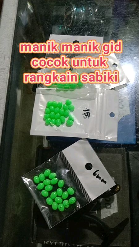 manik manik glow in the dark cocok untuk rangkain sabiki dan rangkain dasaran