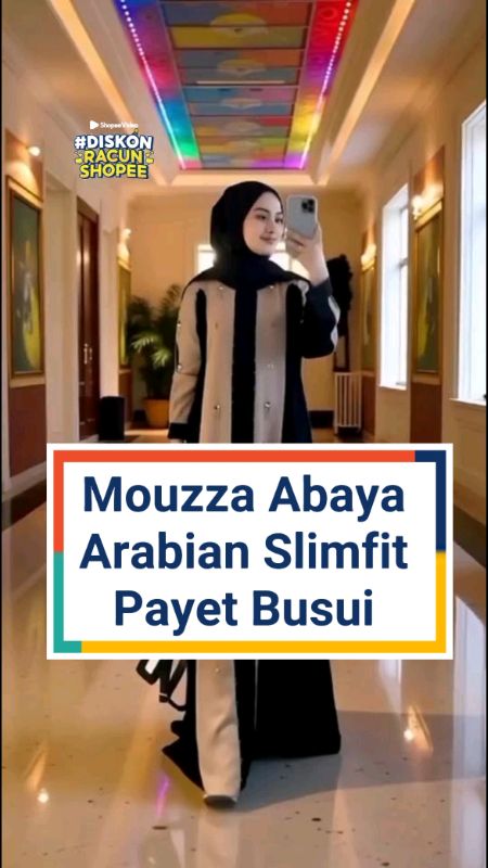 Mouzza Abaya Arabian Slimfit Payet Busui #abaya #abayastyle #abayaviral #RacunShopee #ShopeeFashionHaul #ShopeeRamadanLook #ShopeeCOD